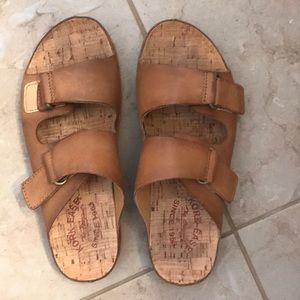 Kork-Ease velcro slip on sandals  - size 7.
